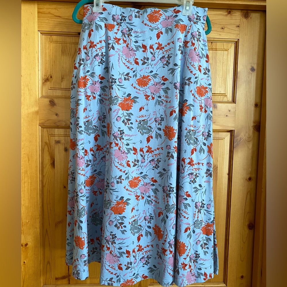 NWT Pact Fit and Flare Midi Skirt 100% Cotton